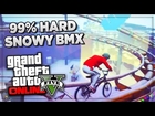 GTA 5 Funny Moments - Hardest Snow BMX Race GTA Online - (GTA V Gameplay PS4)