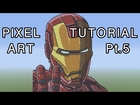 Minecraft Pixel Art Tutorial - Iron Man Part 5