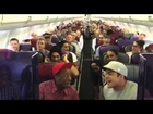 THE LION KING Australia: cast sing Circle of Life on flight home from Brisbane