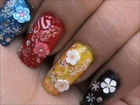 Fimo Flower nail Art Designs