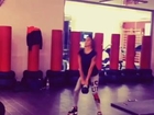 Belen rodriguez si allena crossfit