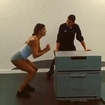 belen Rodriguez allenamento step