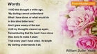 William Butler Yeats - Words