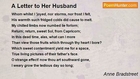 Anne Bradstreet - A Letter to Her Husband