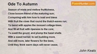 John Keats - Ode To Autumn