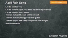 Langston Hughes - April Rain Song