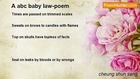 cheung shun sang - A abc baby law-poem