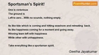 Geetha Jayakumar - Sportsman's Spirit!