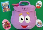 Dora's Backpack and Surprise Toys Huevos Sorpresa Disney Frozen Shopkins Glitzi Globes