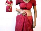 Hot Navel Showing and Saree How To Wear Saree Ulta Pala Khula Style