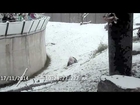 Toronto Zoo Giant Panda Tumbles In The Snow