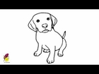 Baby Dog - Pets and Animals - Easy Drawing - how to draw a Dog