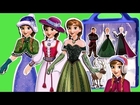 Disney Frozen Elsa Princess Anna Dress-Up Magnetic Wooden Fashion Wardrobe Royal Sisters Magnets